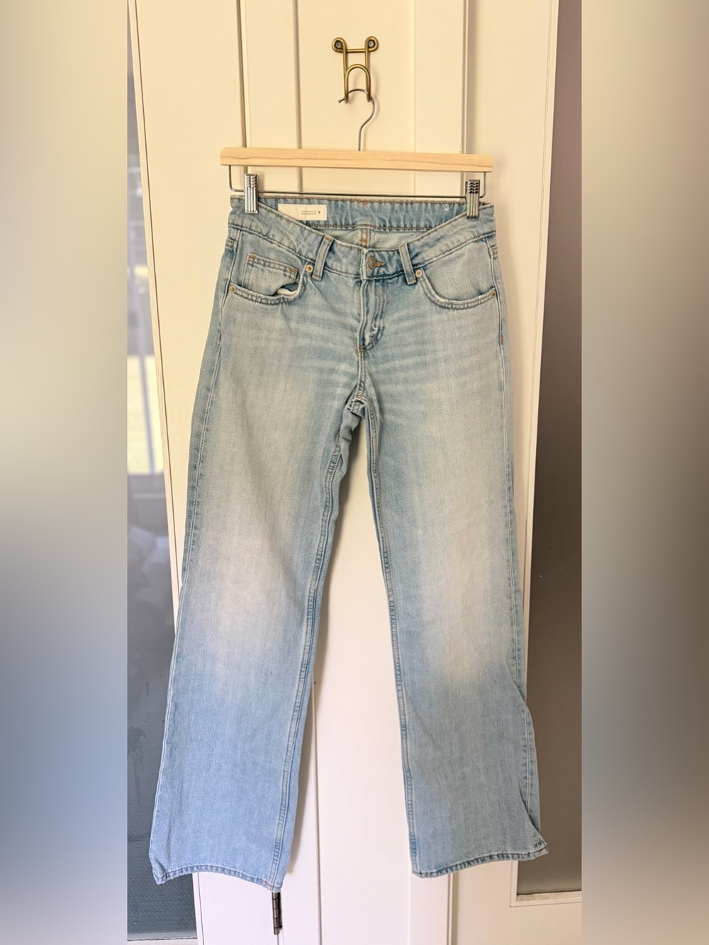 Zara Light Blue Straight Leg Jeans